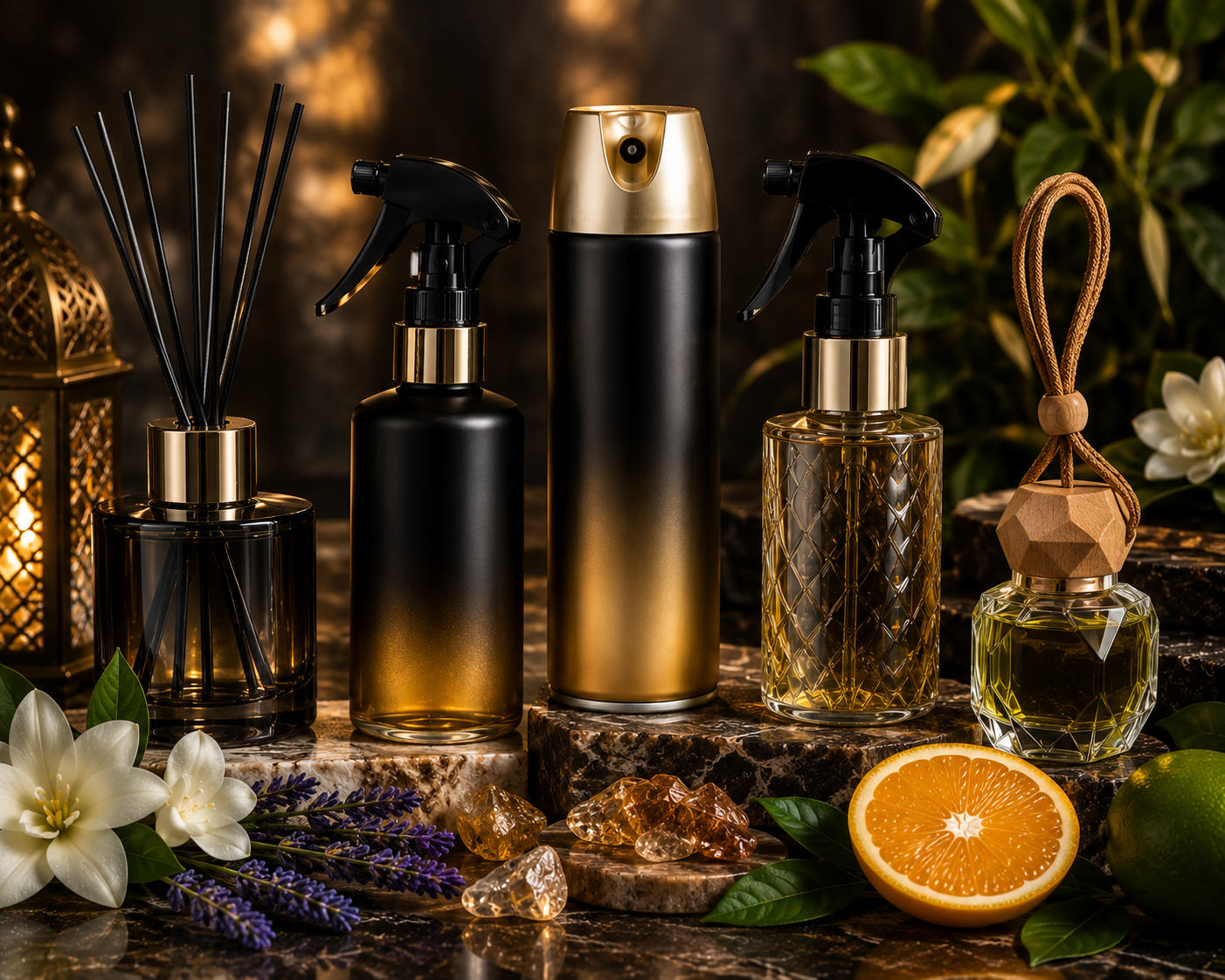 Luxury air fresheners for home, office, and car with long-lasting premium fragrance blends.