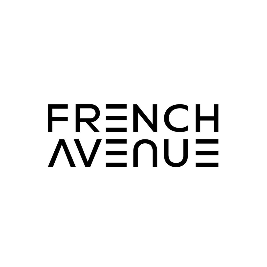 French Avenue logo in black minimalist typography on white background