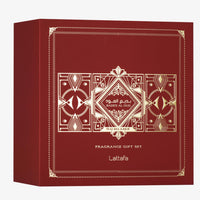 Lattafa Bade’e Al Oud Sublime Gift Set 100ml + 12ml + 50ml – Fruity Oud Elegance