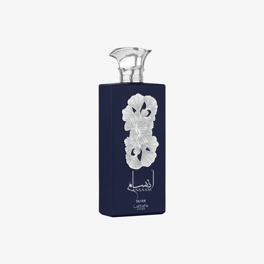 Lattafa Ansaam Silver Eau De Parfum 3.4OZ – Fresh Amber Elegance