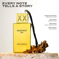 Shaghaf Oud by Swiss Arabian Eau de Parfum 75ml – Rich Oud & Sweet Praline Unisex Scent