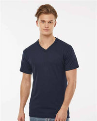 Tultex 207 Men's Poly-Rich V-Neck T-Shirt