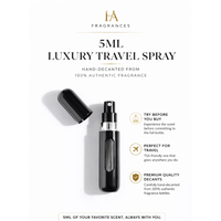 5ml perfume decant travel spray HA Fragrances portable atomizer authentic fragrance sample TSA friendly size