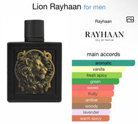 Rayhaan Lion Eau De Parfum 3.4FL.OZ | 100ML