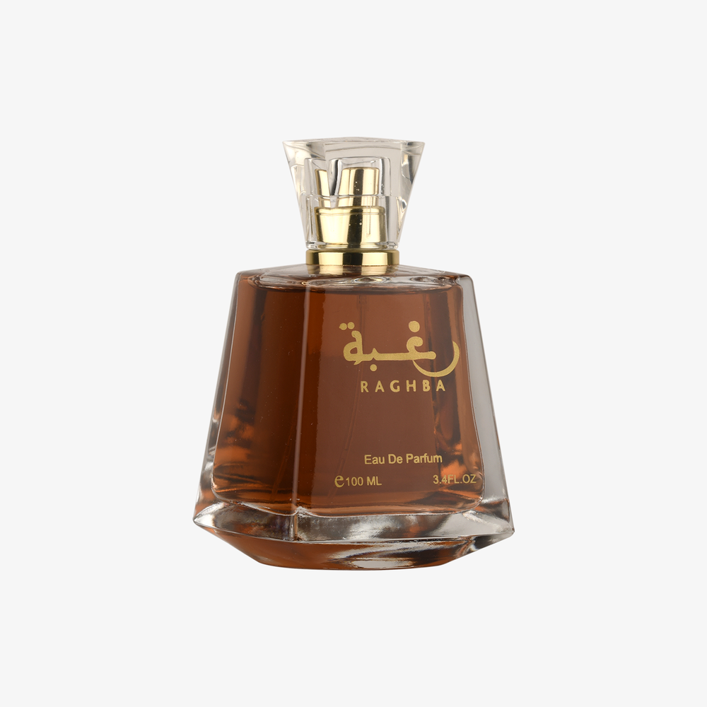 Lattafa Raghba Gift Set EDP 100ML + Deodorant Spray 50ML – Sweet Oud Warmth