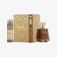 Lattafa Raghba Gift Set EDP 100ML + Deodorant Spray 50ML – Sweet Oud Warmth