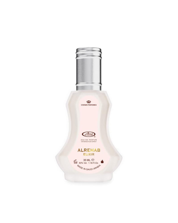 Al Rehab Elixir EDP 35ml perfume bottle – fresh floral Arabic fragrance