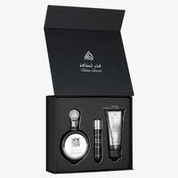 Lattafa Fakhar Gift Set EDP 100ML + Travel Spray 20ML + Body Shower 100ML – Modern Masculine Elegance