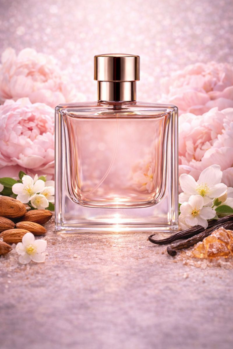 Carolina Herrera Good Girl Blush inspired fragrance oil with bergamot, bitter almond, peony, ylang-ylang, vanilla, and coumarin notes