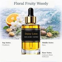 Daisy Love Marc Jacobs inspired fragrance oil with Cloudberry, Daisy, and Cashmere Musk, Driftwood notes