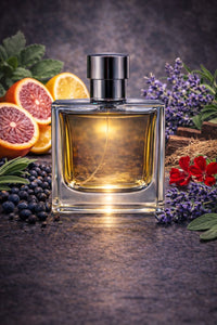 Dolce & Gabbana K for Men inspired fragrance oil with blood orange, juniper berries, lavender, clary sage, vetiver, cedar, and patchouli notes