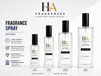 HA Fragrances EDP Spray Bottles
