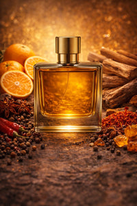 Million Gold inspired fragrance oil with sandalwood, mandarin orange, spicy notes, and smooth cedarwood accords