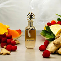 Ophidian Mango Bliss by Paris Corner surrounded by fresh mango, berries, ginger, and citrus, showcasing its fruity fragrance profile.