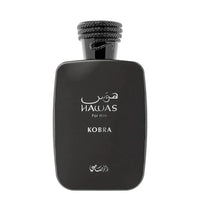 Rasasi Hawas Kobra Eau de Parfum for him 100ml dark woody oriental fragrance bottle