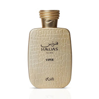 Rasasi Hawas Viper Eau de Parfum for him 100ml oriental spicy fragrance bottle