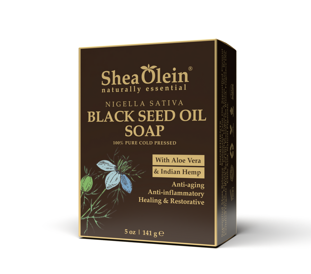 Shea Olein Black Seed Oil Soap Box - Anti-aging, Anti-inflammatory, Healing & Restorative Formula.