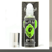 Sheikh Al Shuyukh Roll-On Perfume Oil 10ML by Ard Al Zaafaran with the cap open, highlighting its sleek and user-friendly design.