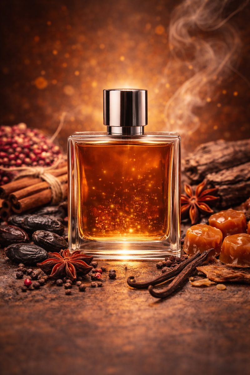 Stronger With You Intensely inspired fragrance oil with vanilla, tonka bean, amber, cinnamon, and pink pepper notes