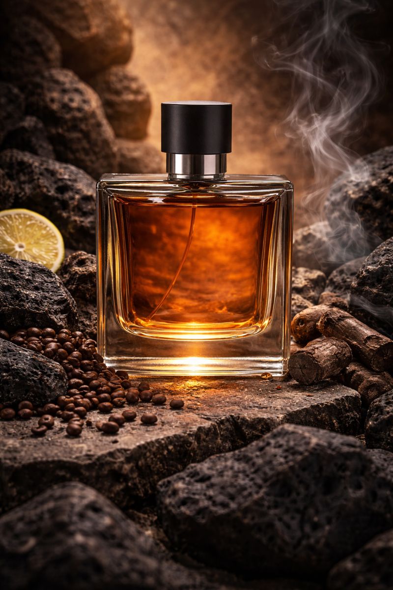 Terre d’Hermès Eau de Parfum Intense inspired fragrance oil with bergamot, black pepper, coffee, licorice, smoky mineral lava stone, and woody notes