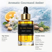 XJ 1861 Naxos Xerjoff inspired fragrance oil with Lavender, Bergamot, Lemon, Honey, Cinnamon, Cashmeran, Jasmine Sambac, and Tobacco Leaf, Vanilla, Tonka Bean notes